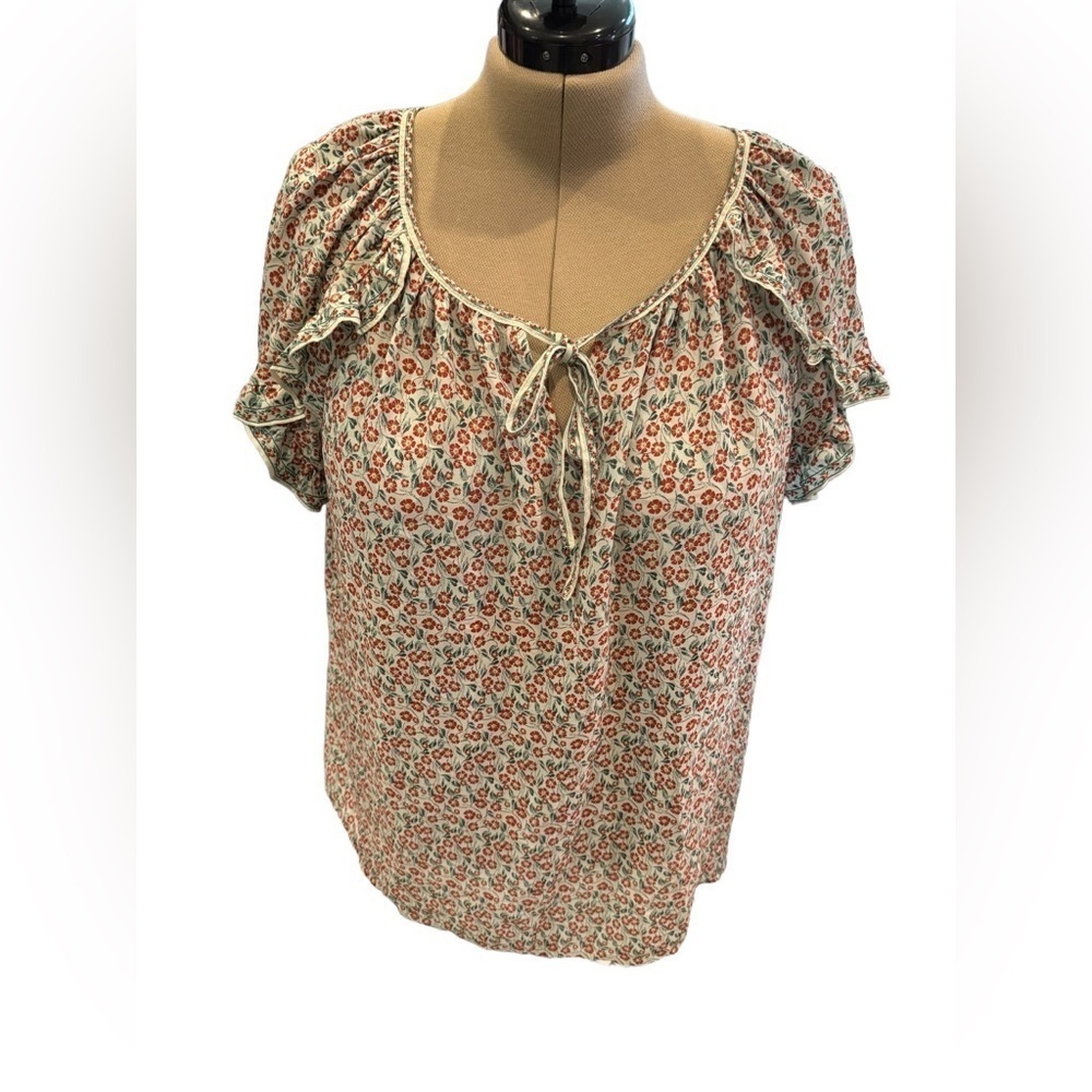 Max Studio Floral Top 2X